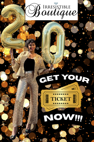 20th Anniversary Fashion Show Ticket 🎫🎫🎫🎫🎫 Sunday 11/2 @ 5pm @ The Bank in Farmington