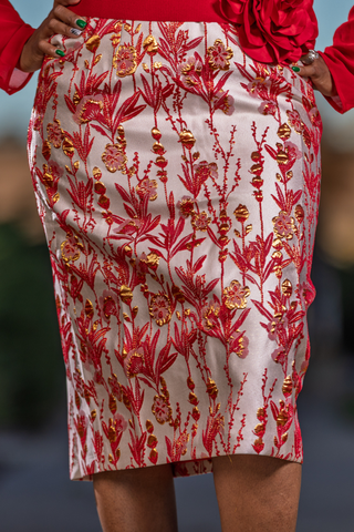 Crimson Meadow Skirt