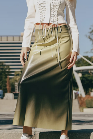 Lime Mirage Skirt