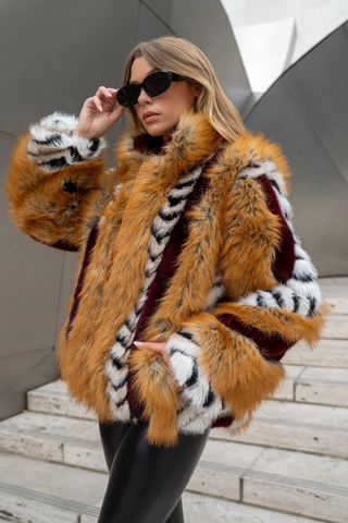Wild Streak Faux Fur Jacket 🐆🔥