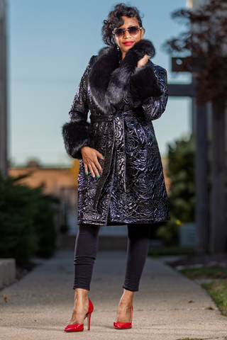 Black Rose Affair Coat
