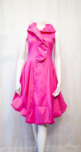 Samuel Dong Bubble Dress w/ Asymmetrical Bottom (8 Color Options)