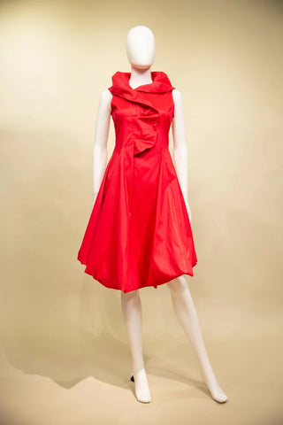Samuel Dong Bubble Dress w/ Asymmetrical Bottom (8 Color Options)