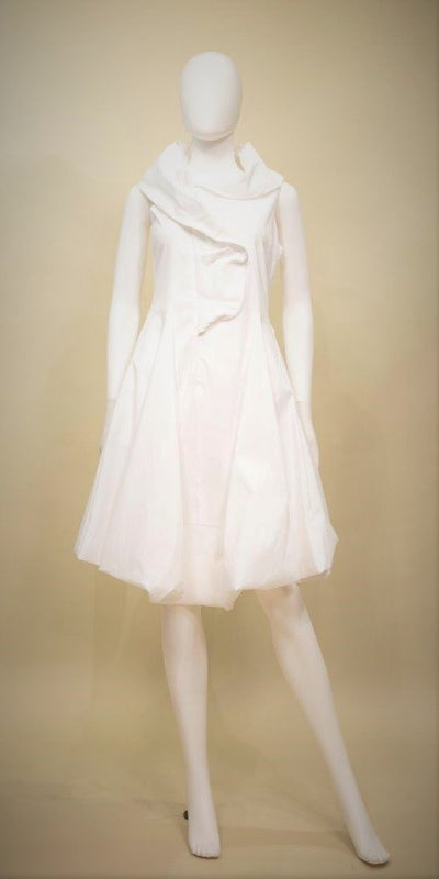 Samuel Dong Bubble Dress w/ Assymetrical Bottom