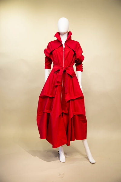 Samuel Dong's Bustle Coat Dress