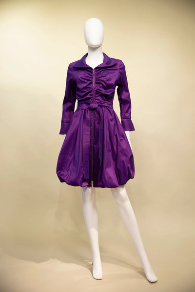 Samuel Dong's Ruched Dupioni Dress
